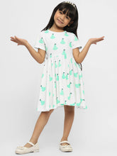 Pear Goodness Cotton A-Line Dress