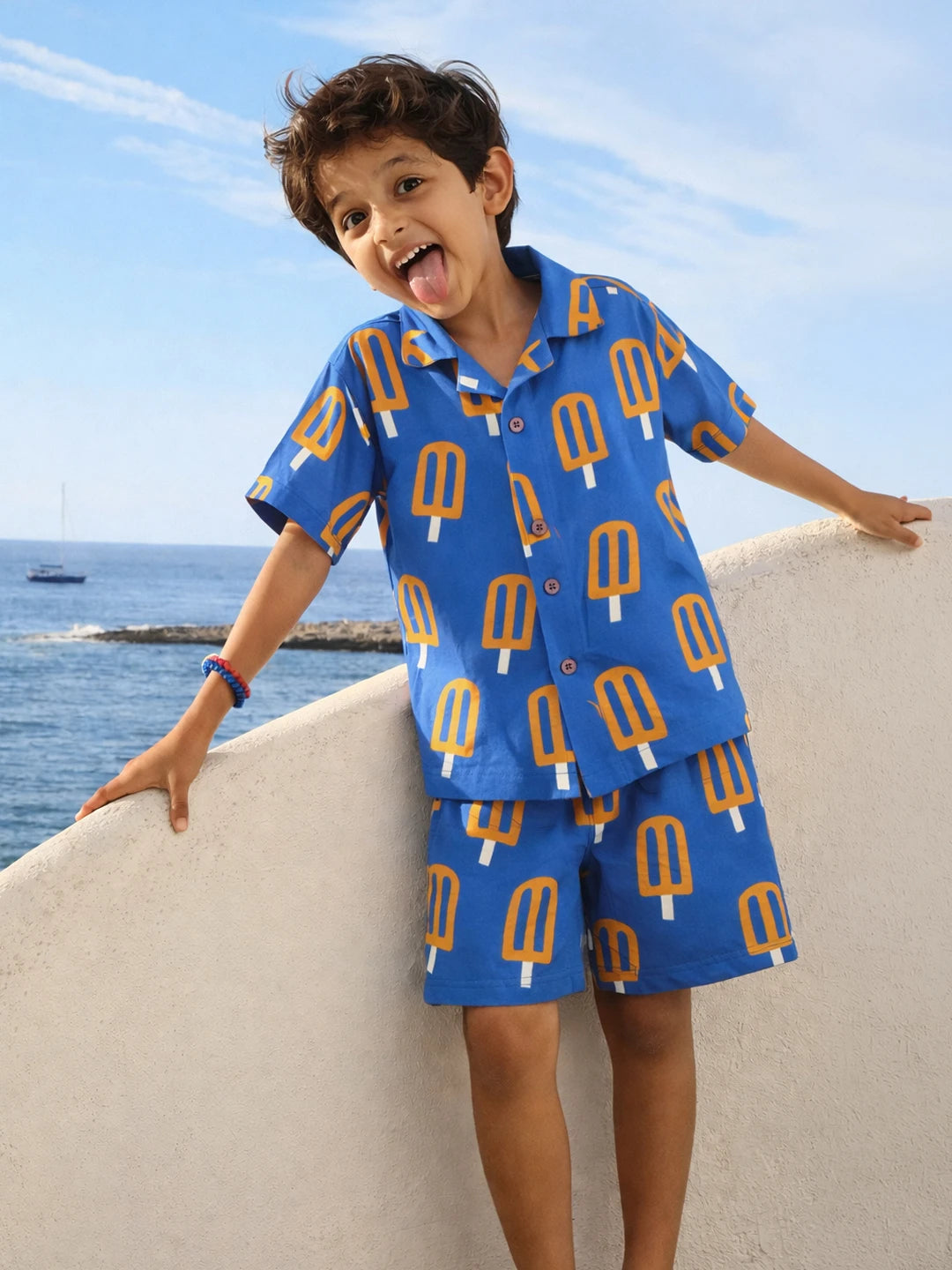 Popsicle Print Shirt & Shorts Set