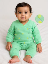 Minty Wrap Around Cotton Jhabla Set