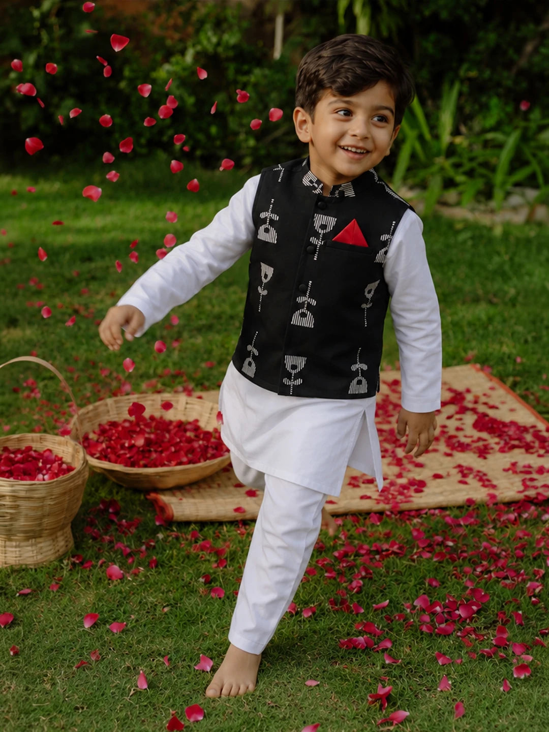 Kurta Pajama Jacket Set