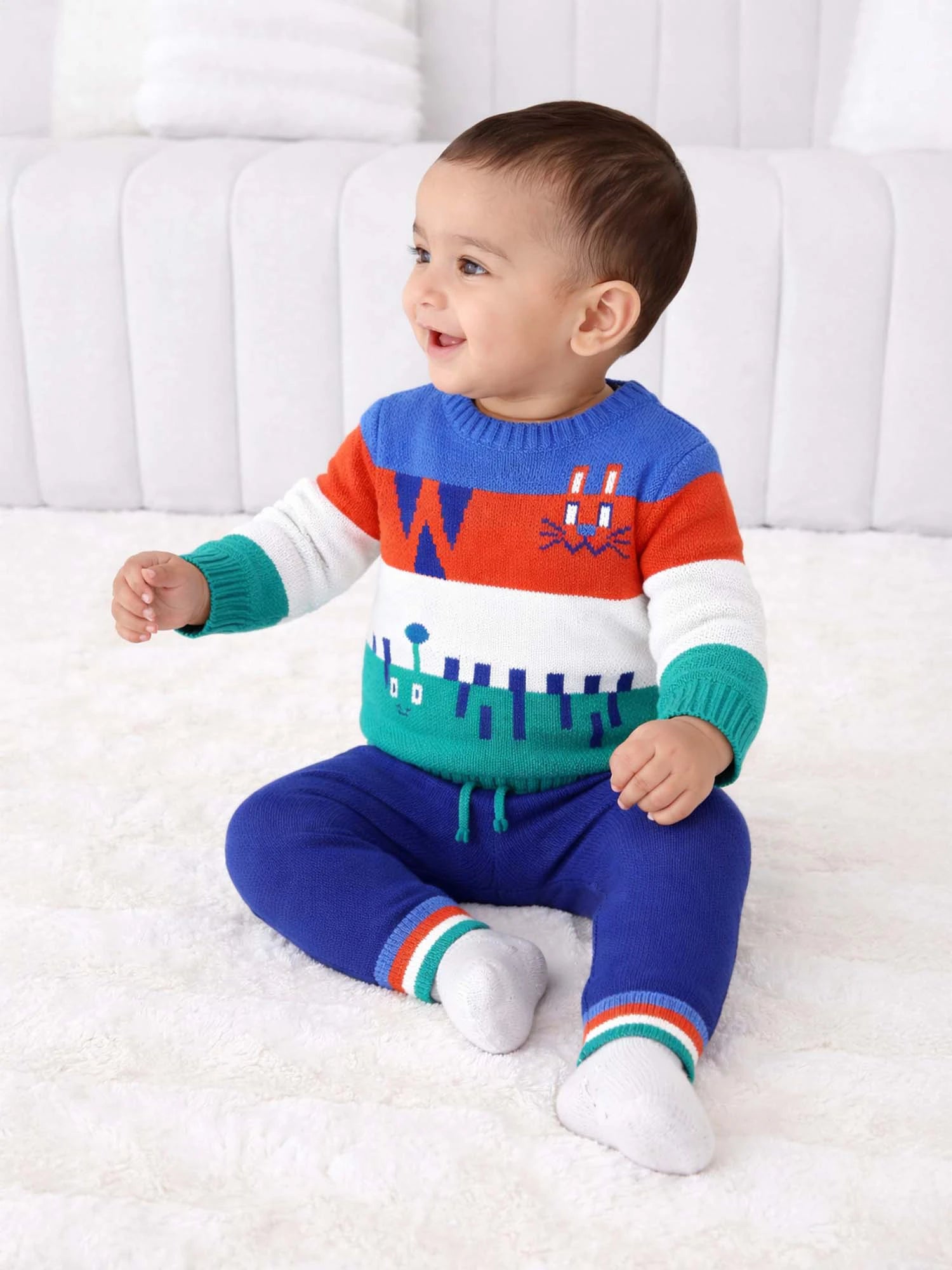 Cotton Sweater & Joggers Set