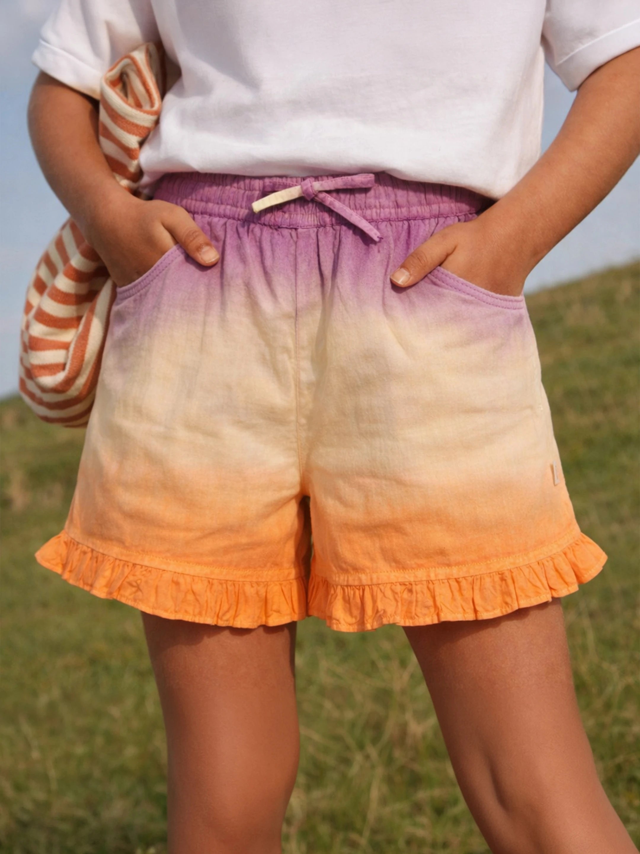 Sunset Ombre Frill Shorts