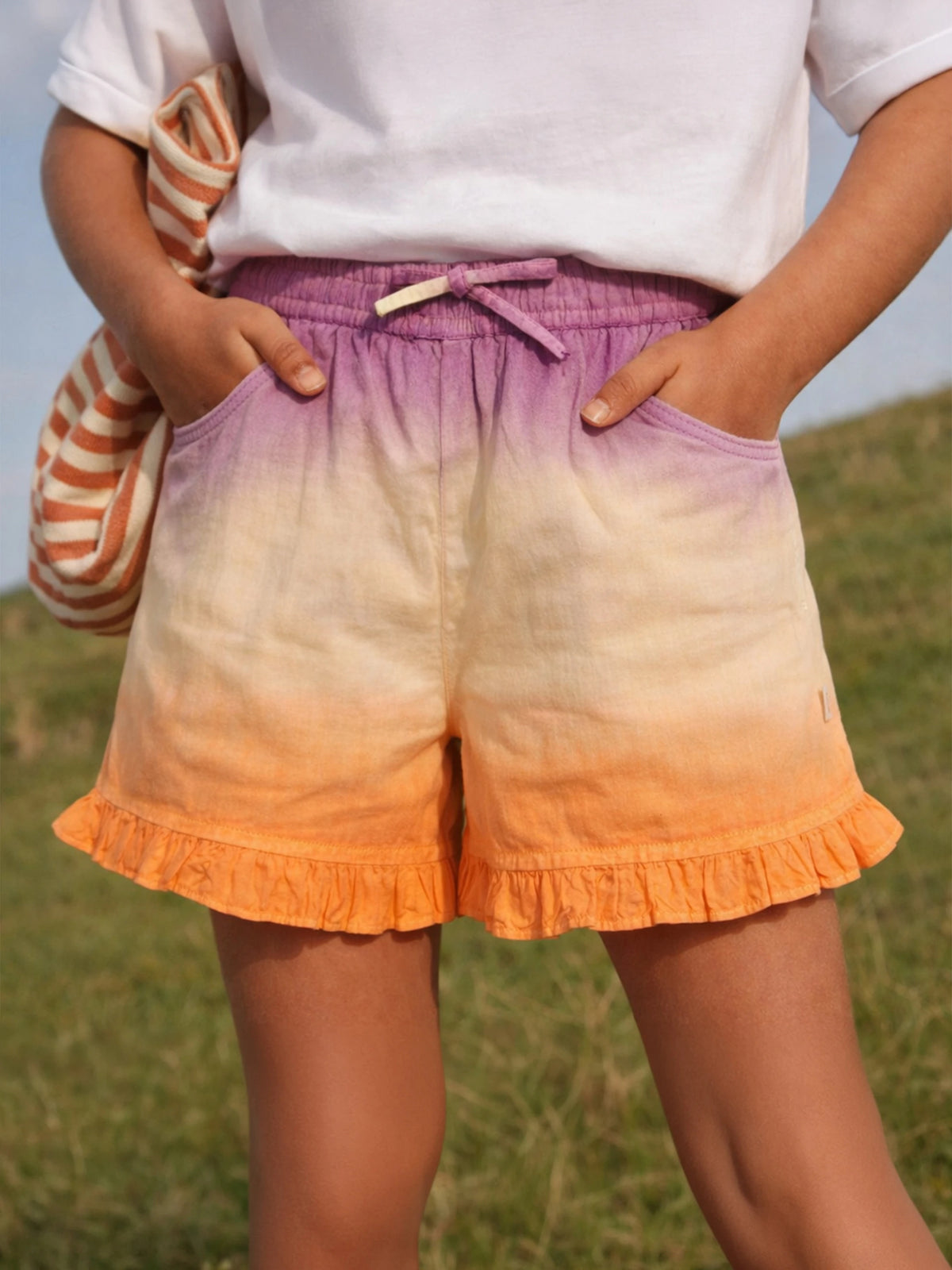 Sunset Ombre Frill Shorts