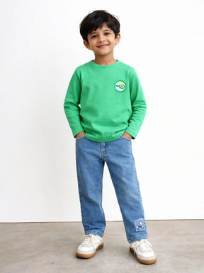 Fresh Green Everyday Tee & Denim Set