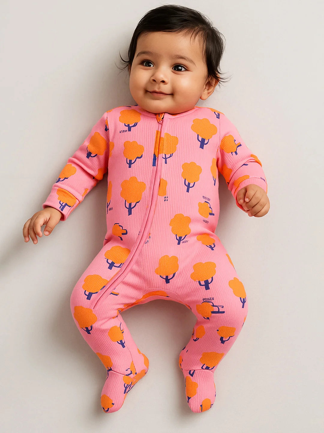 Printed Footed Cotton Sleepsuit