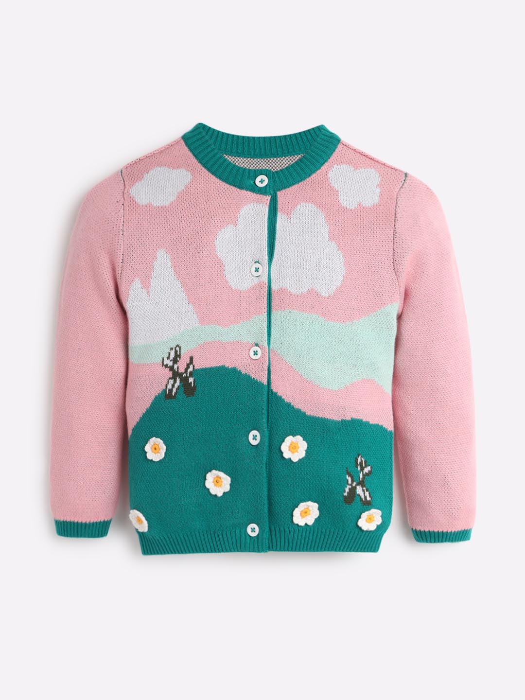 Printed Cotton Cardigan