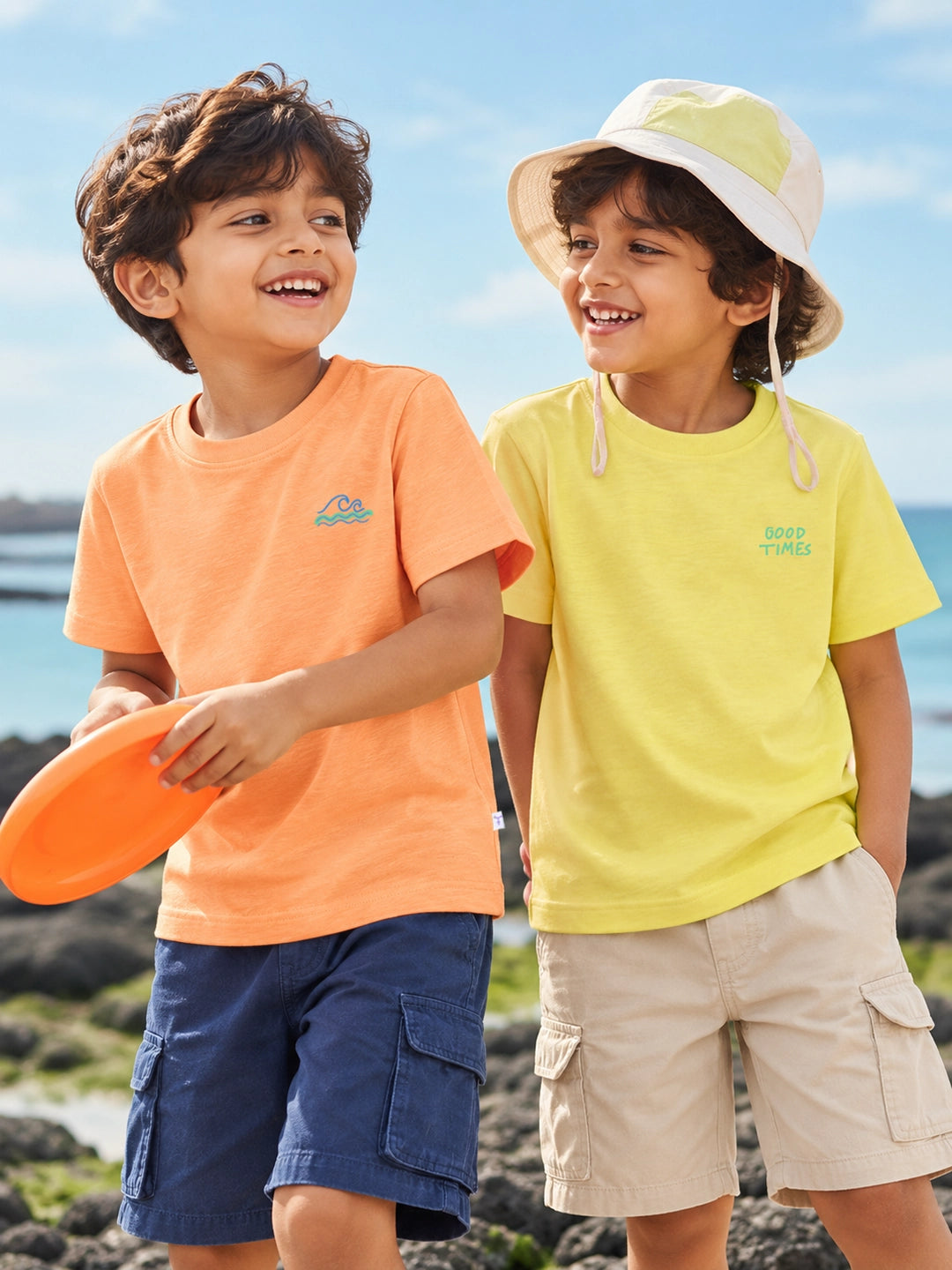 Somer Pack of 2 Half Sleeves T-Shirts for Boy's