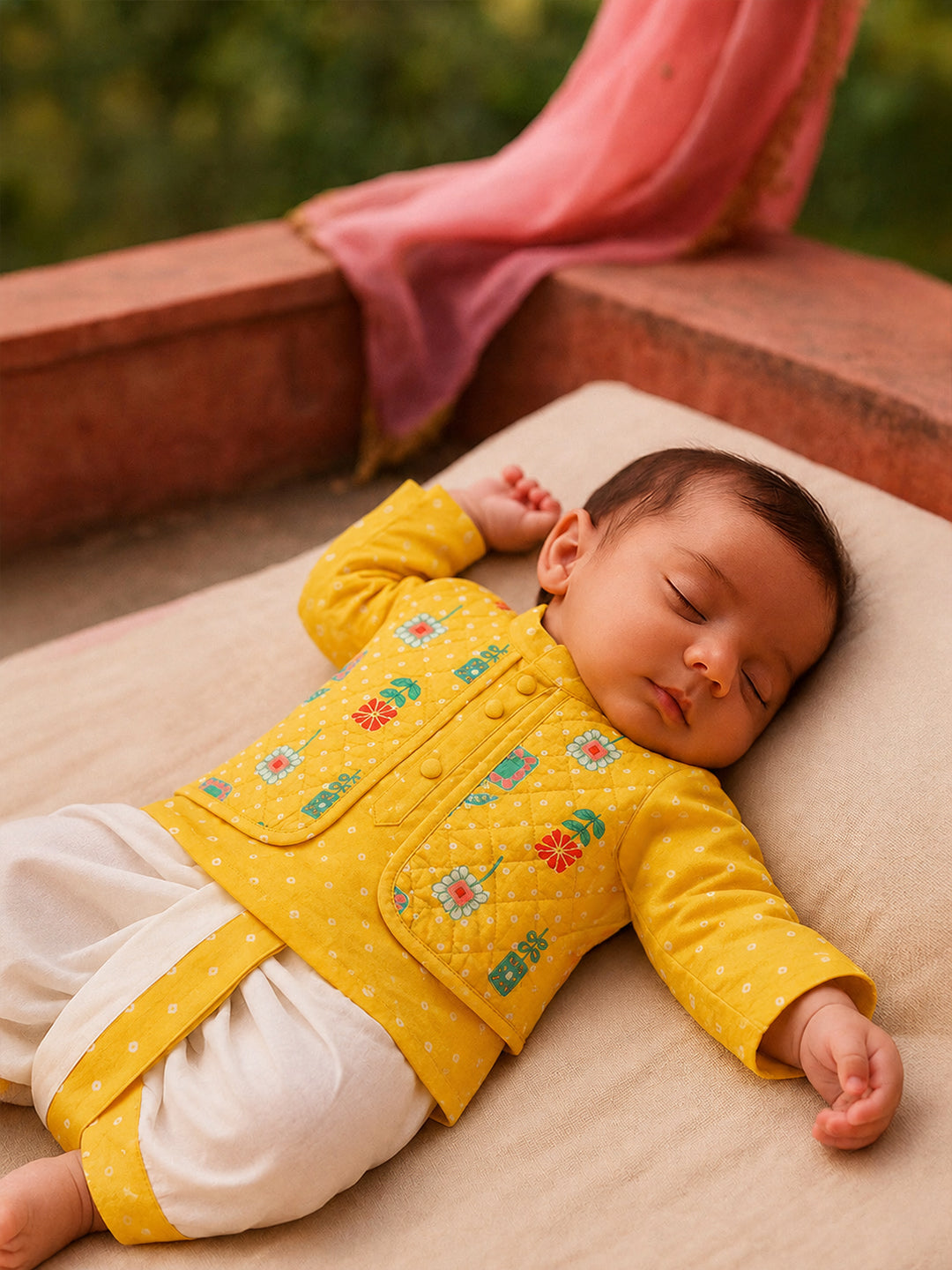 Kurta Dhoti with attached Jacket