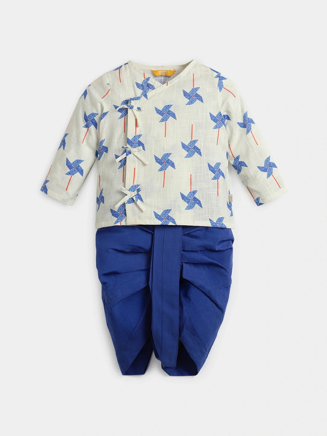 Pinwheel Printed Kurta Dhoti Set