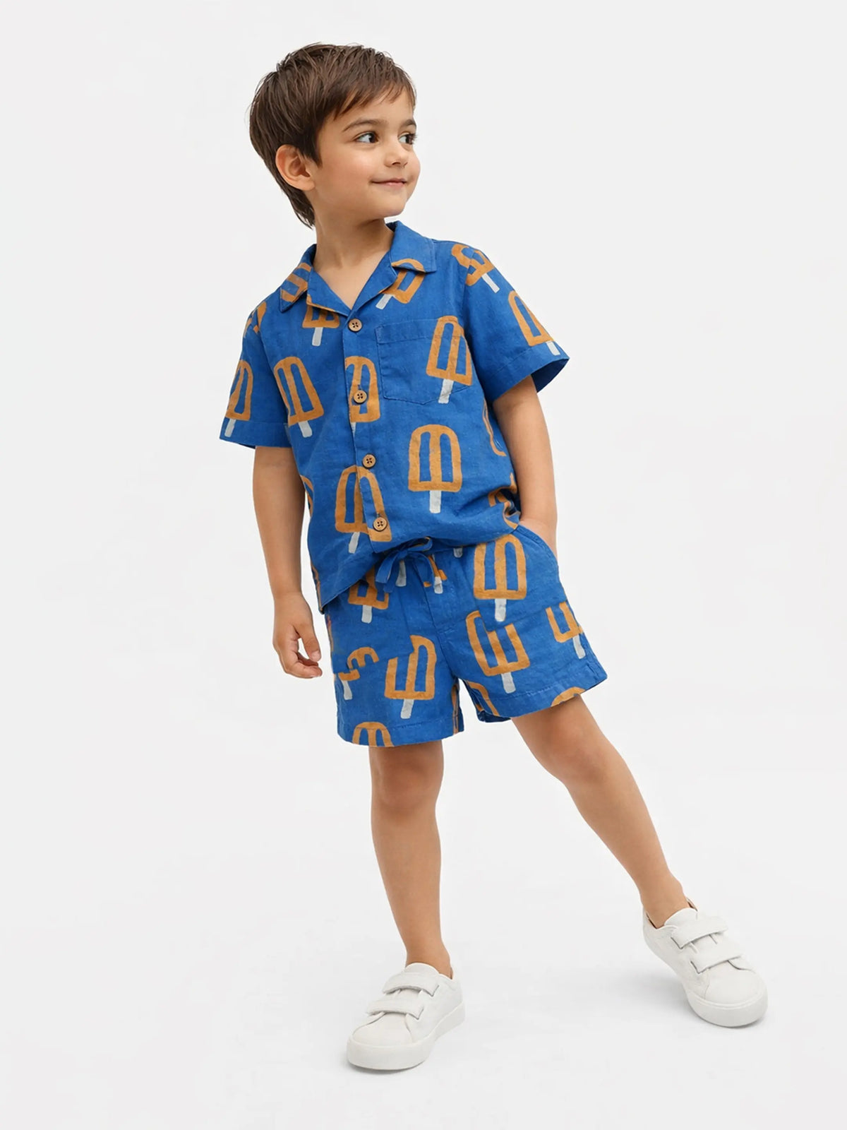 Popsicle Print Shirt & Shorts Set