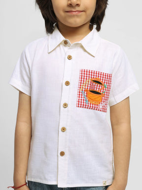 Boys Can Cook Embroidered Cotton Shirt