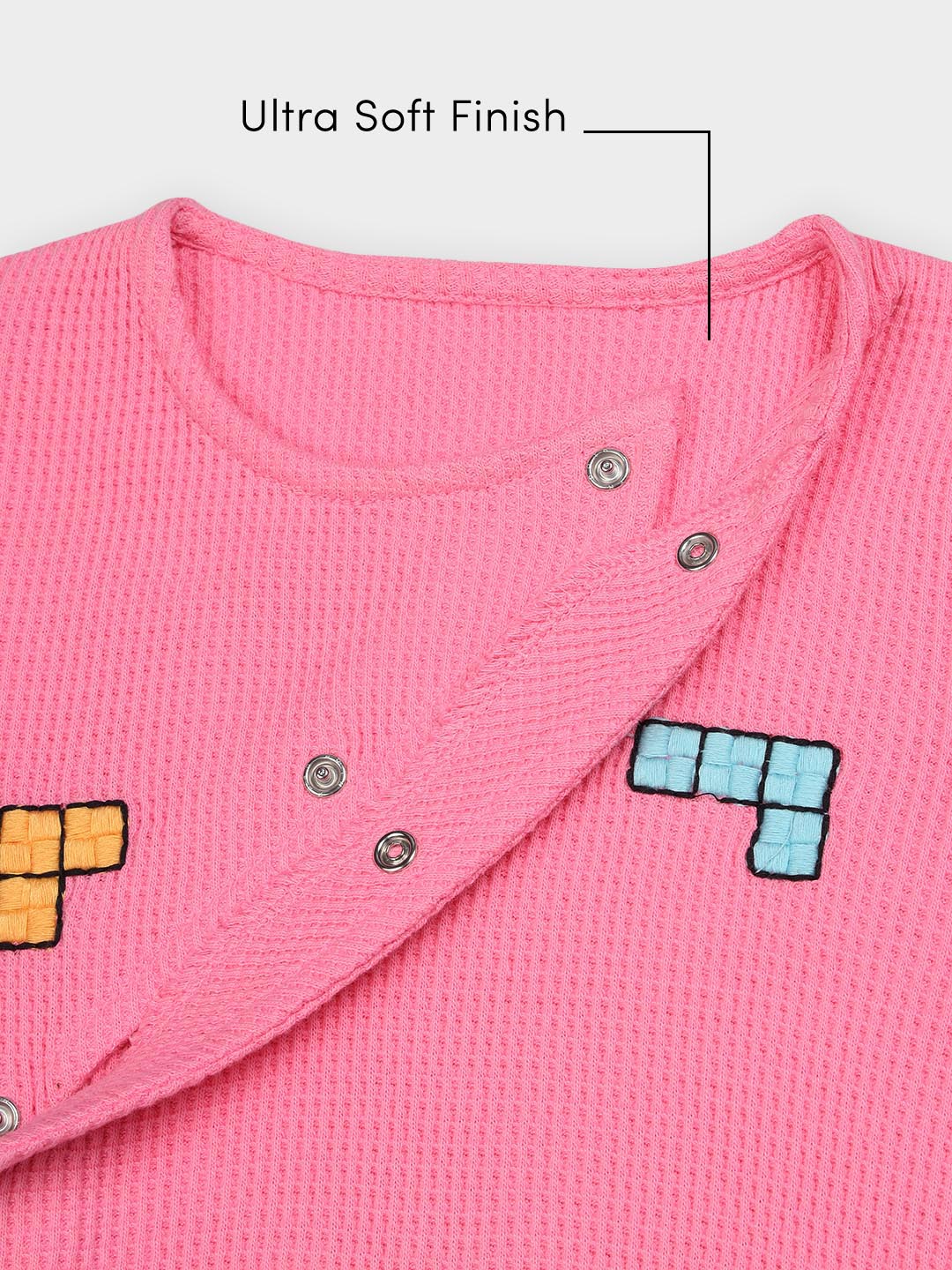 Wrap-Style Cotton Sleepsuit