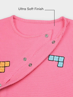 Expert Builders Wrap-Style Cotton Sleepsuit