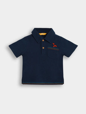 Deep Ocean Crinkled Cotton Shirt