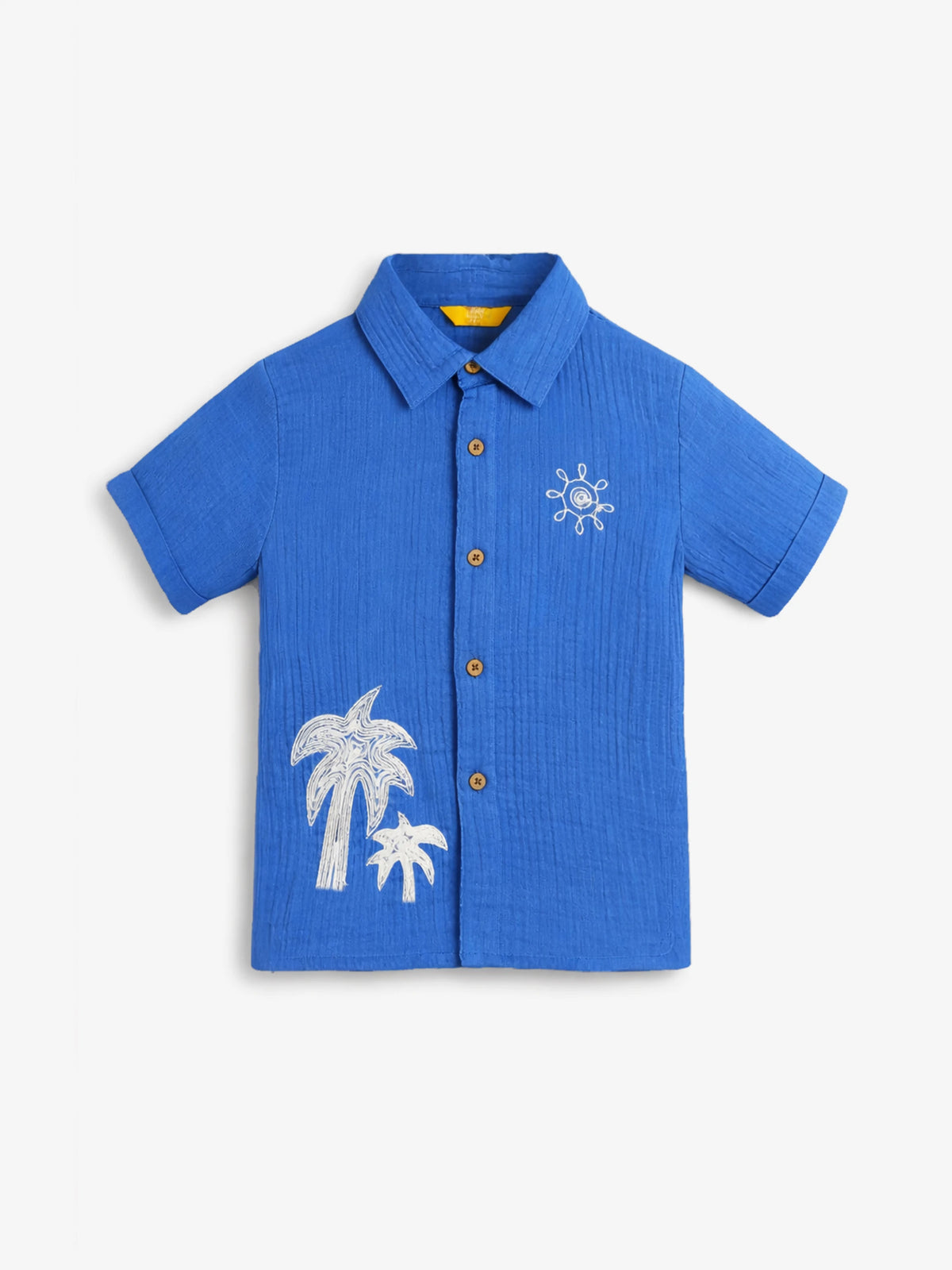 Embroidered Muslin Shirt