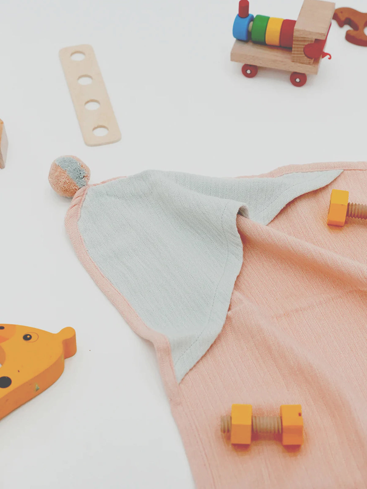 Banana Double Cloth Baby Towel Set- Peach Somersault