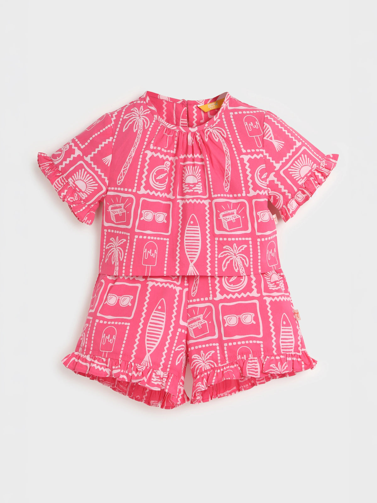 Pink Heart Cut Co-ord set