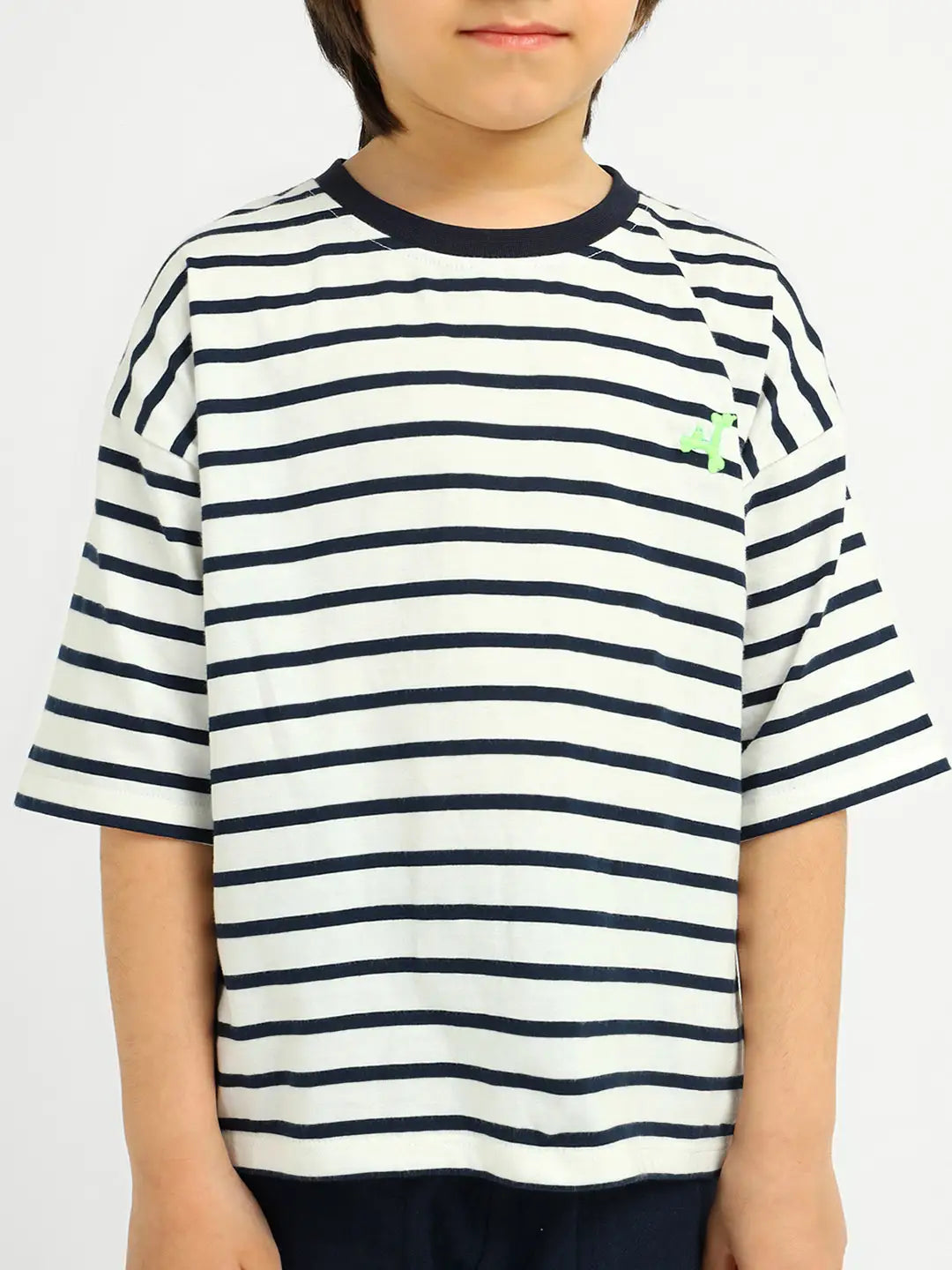 Deep Sea Striped Cotton T-Shirt and Shorts Set