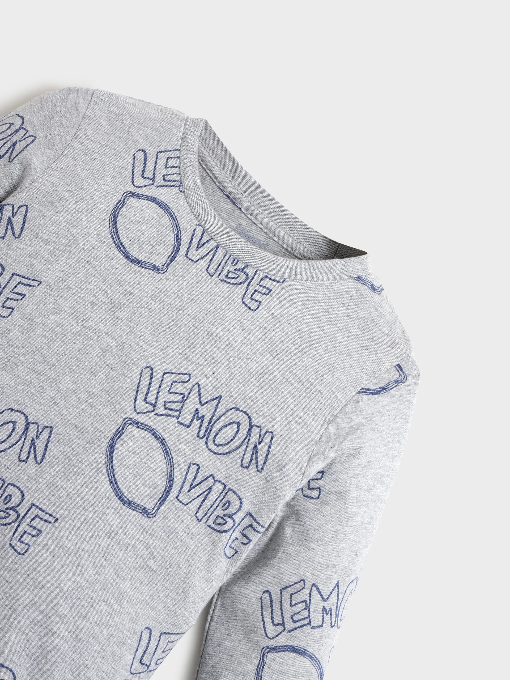 Boys Graphic Print Sweatshirt & Denim Set