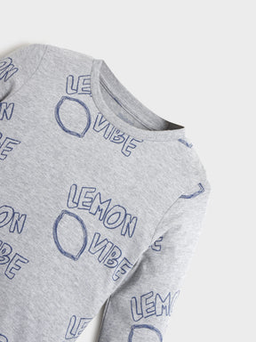 Boys Graphic Print Sweatshirt & Denim Set