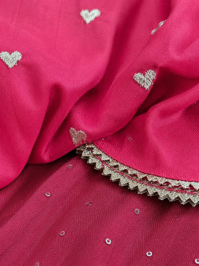 Embroidered Rayon Top Skirt Set