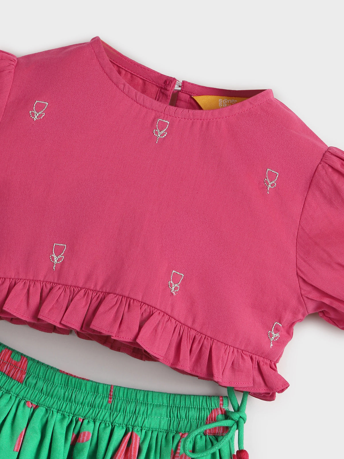 Festive Twirl Skirt Top Set