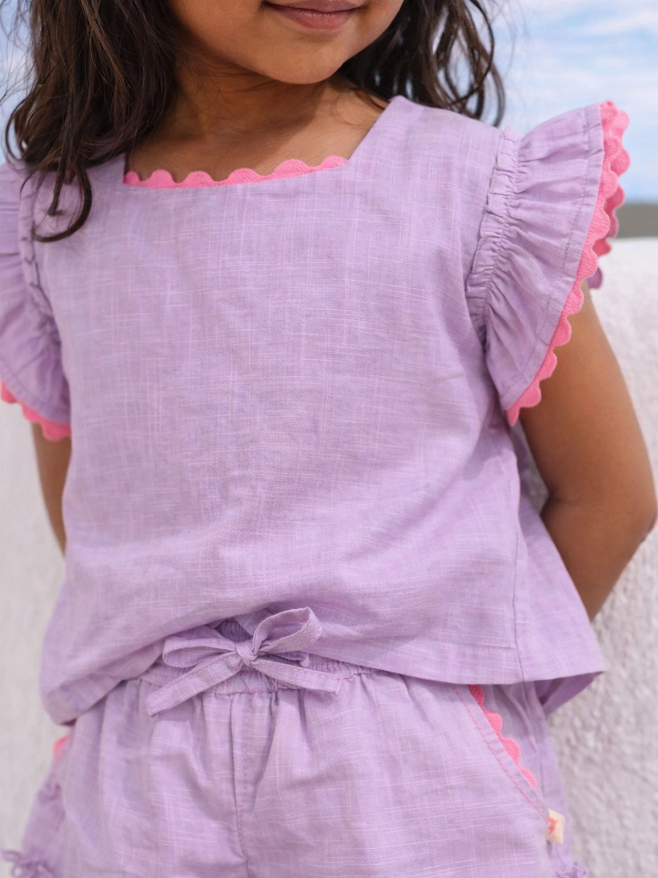 Solid Scallop Co-ord Set