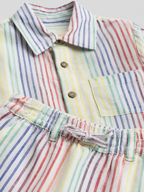 Fruity Stripe Shirt & Short Set