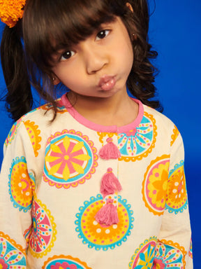 Mandana Girls Kurta Set Somersault