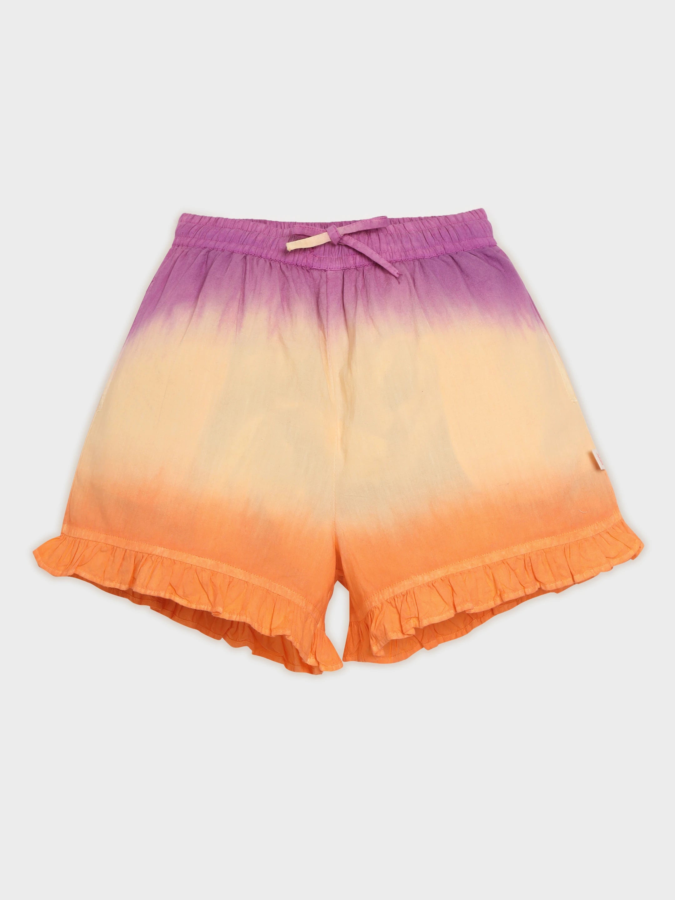 Sunset Ombre Frill Shorts