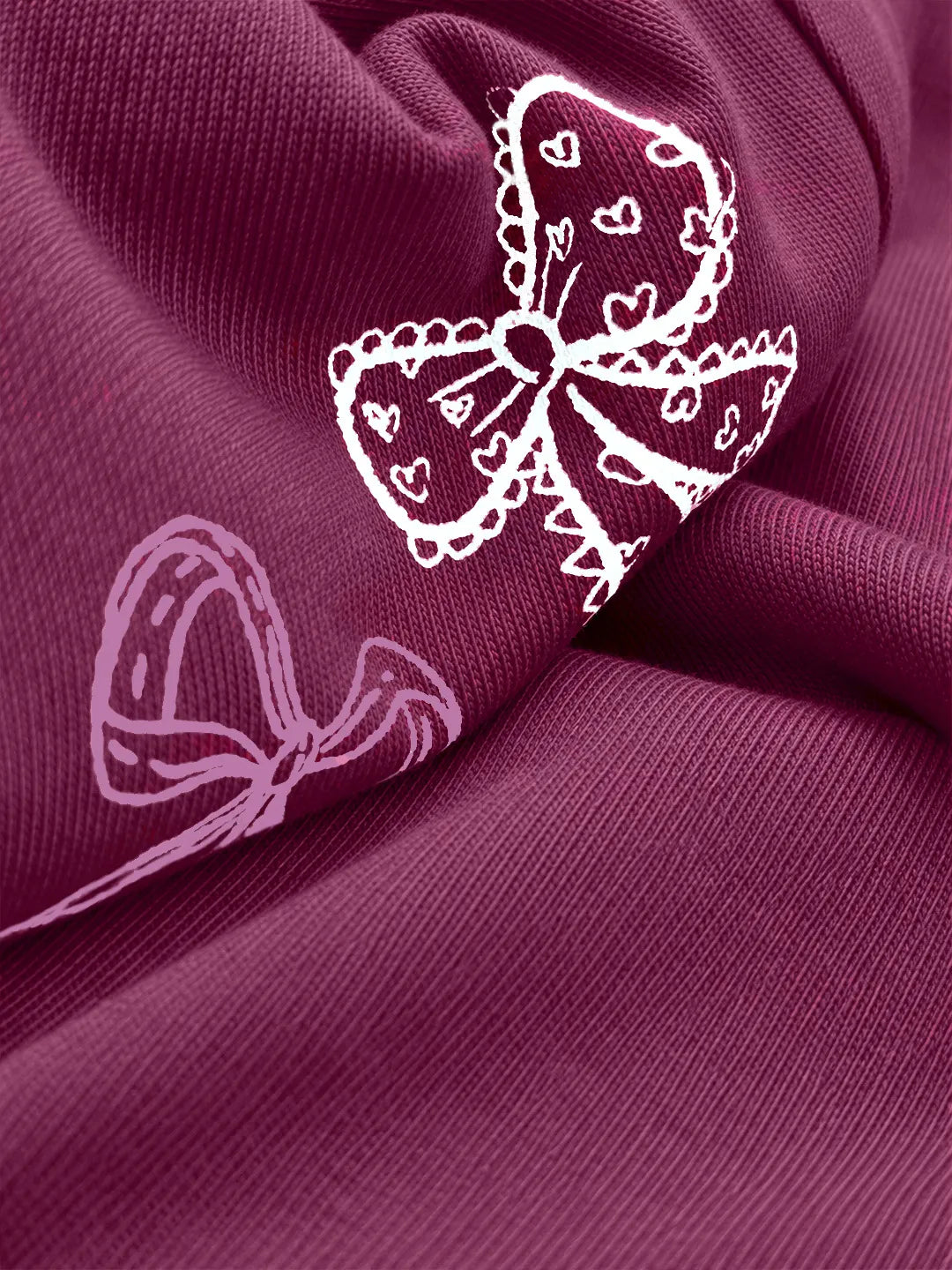 Printed Bow Detail Leggings