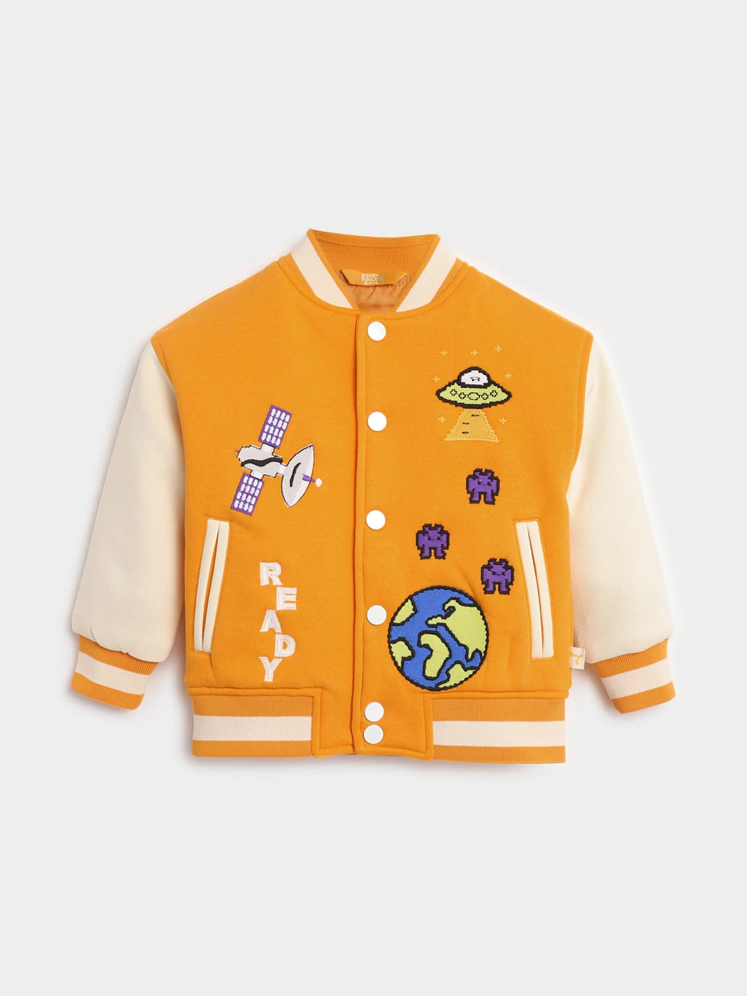Ready Set Go Embroidered Varsity Jacket