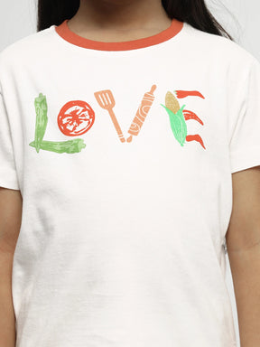 Love Cooking Drop Shoulder Cotton Tee