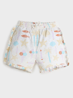 Playful Pastels Ruffles Shorts