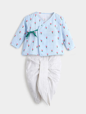 Blue Tulip Dhoti Kurta Set- Newborn
