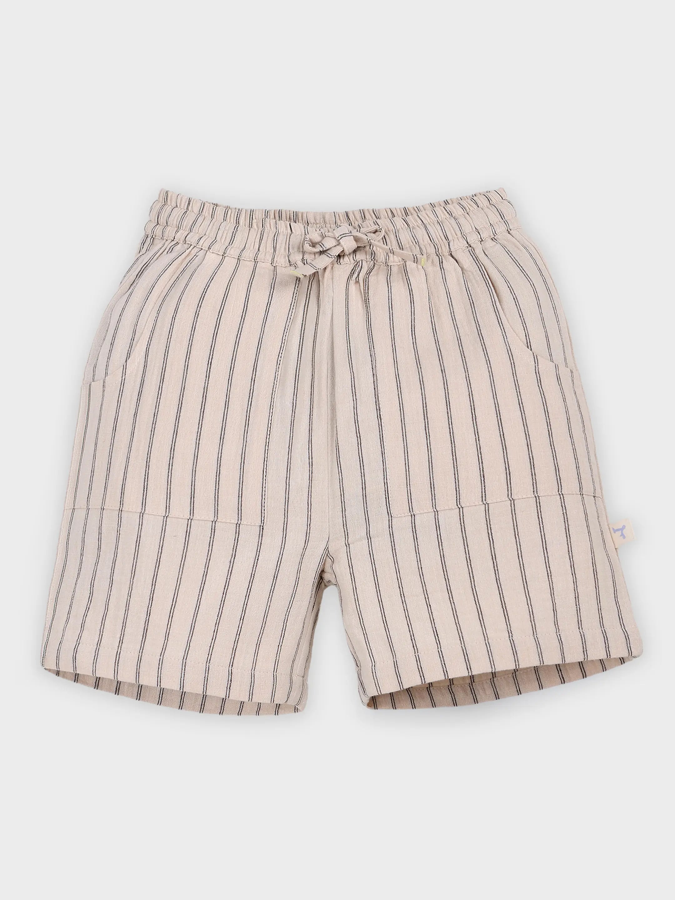 Striper Cotton Shorts