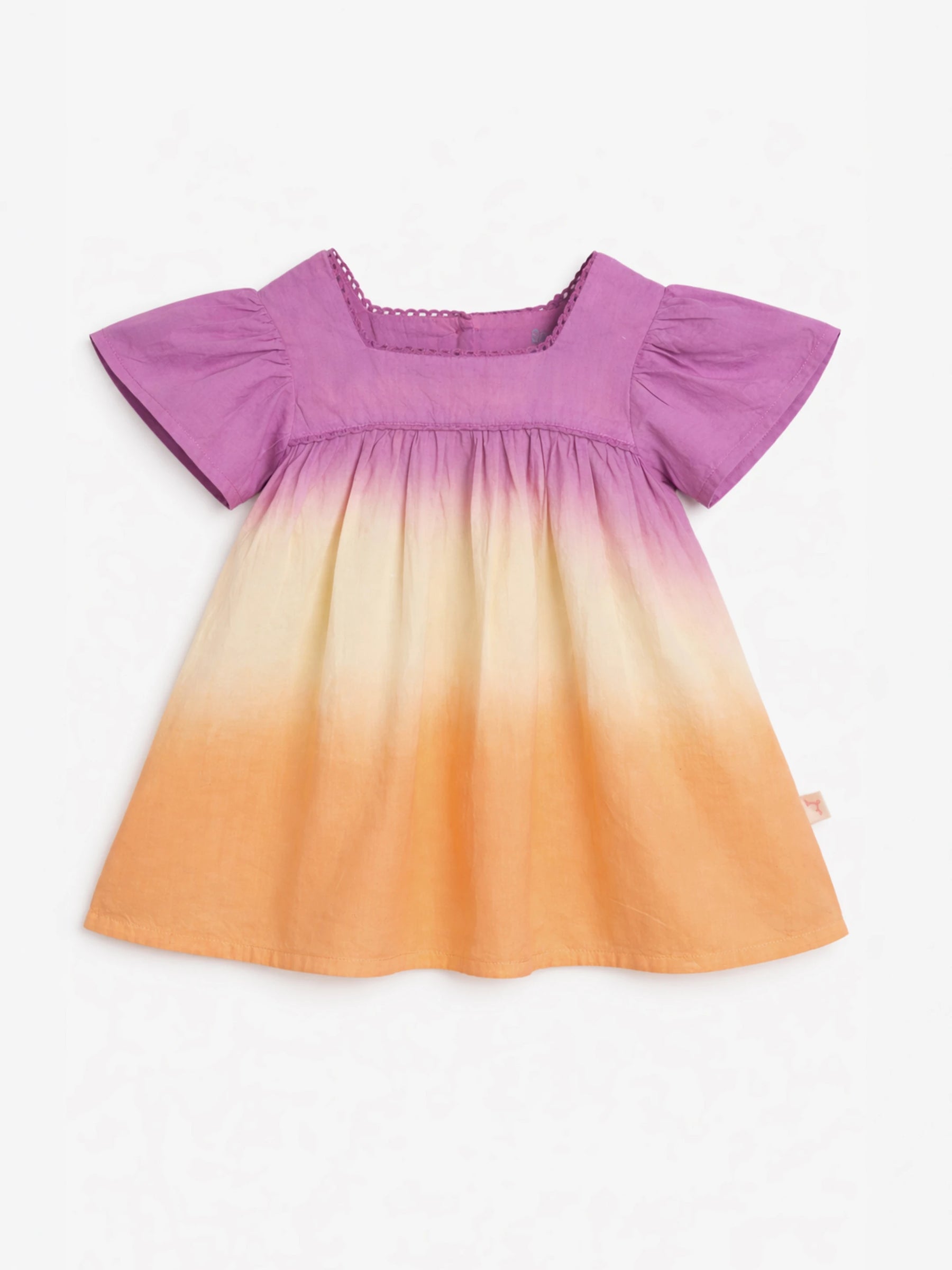 Sunset Ombre Flutter Dress