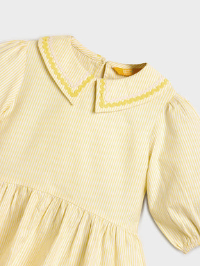 Girls Collar Detail Top & Denim Co-Ord Set