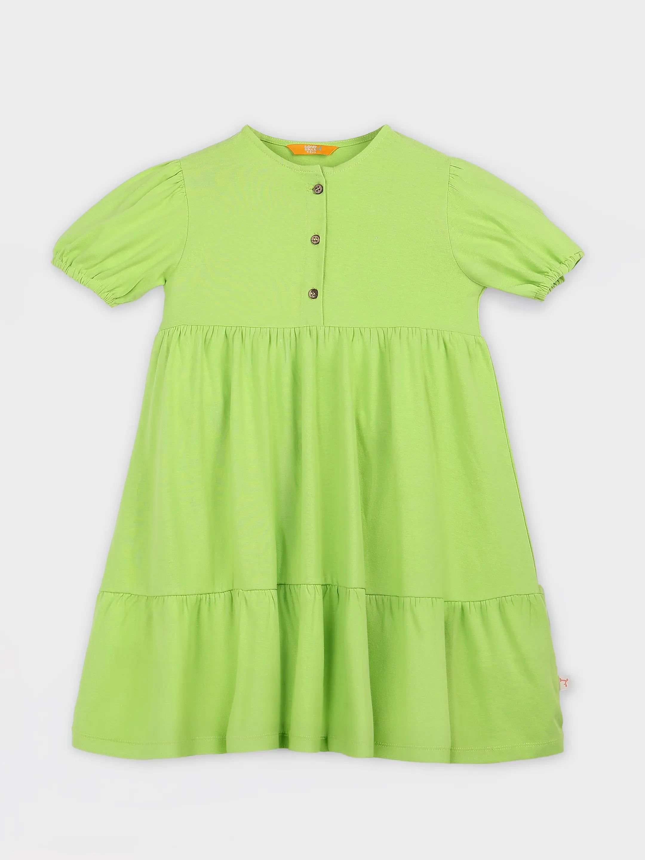 Puff Sleeves Dress