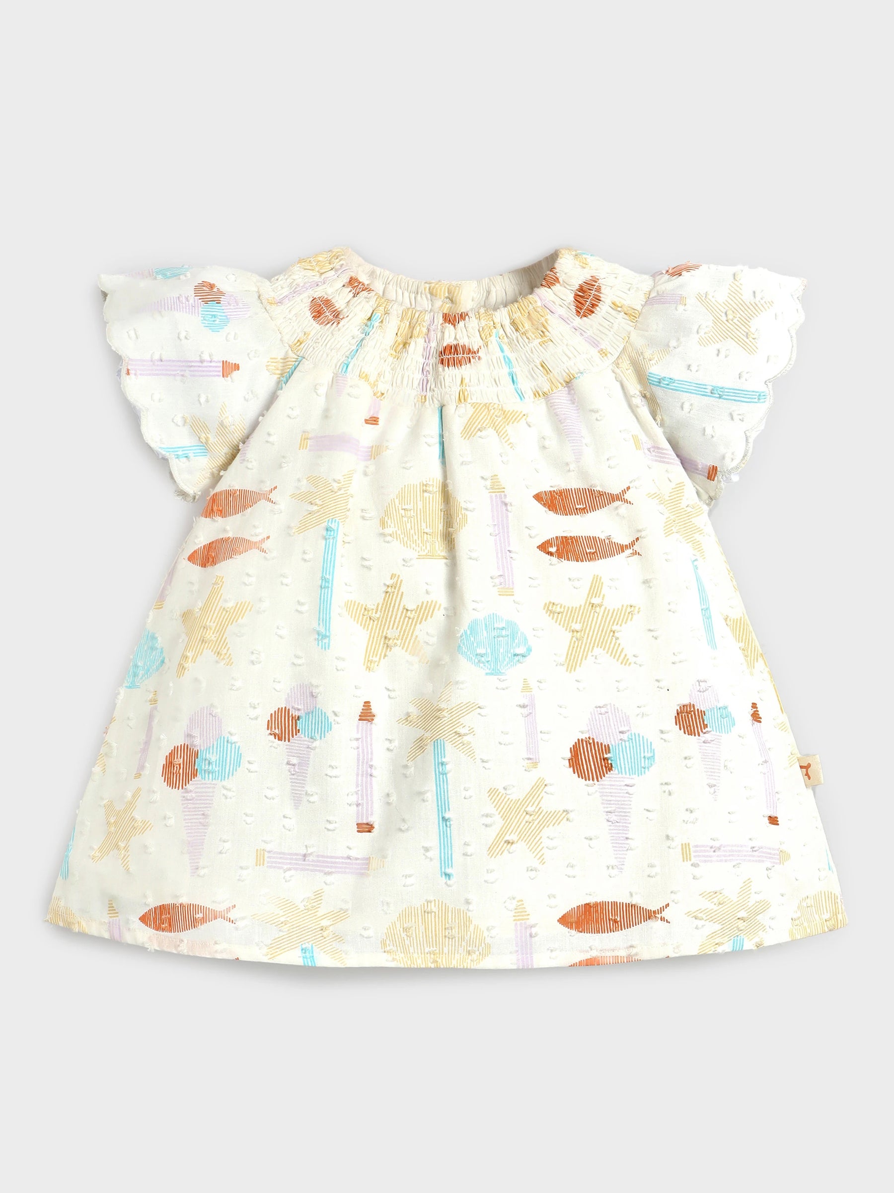 Playful Pastels Ruffle Baby Girl Dress