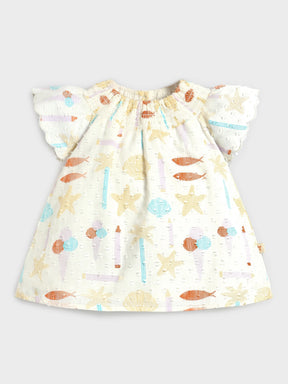 Playful Pastels Ruffle Baby Girl Dress