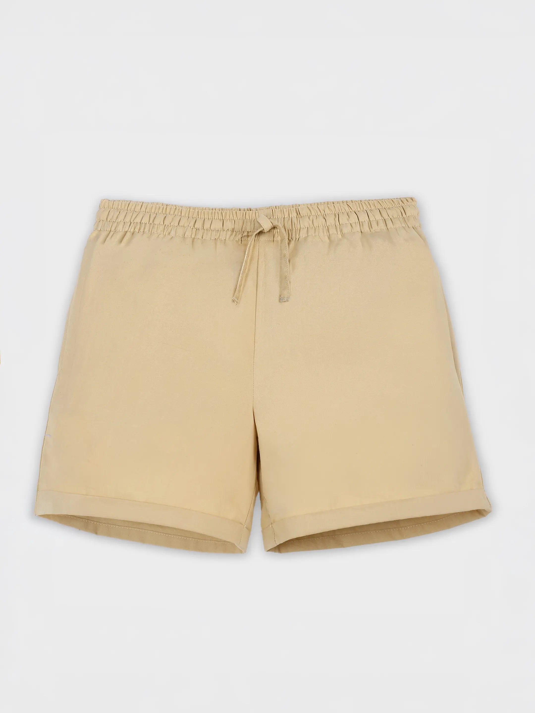 Solid Cotton Shorts