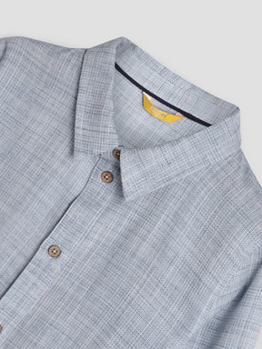 Boys Textured Shirt & Cargo Pants Co-Ord Set