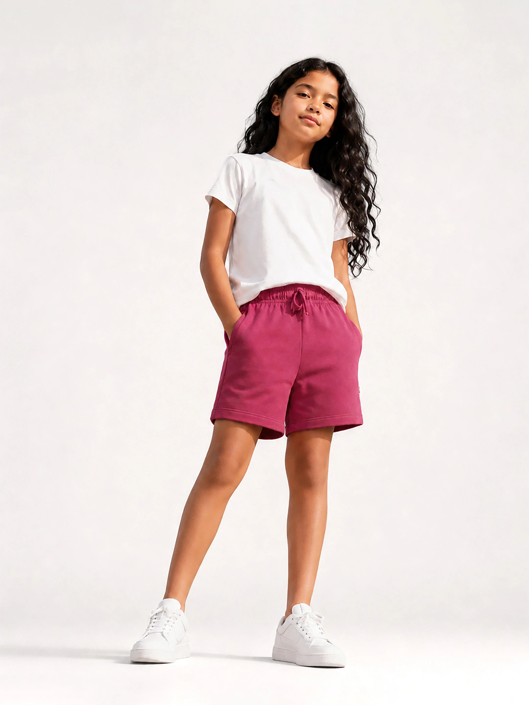 Pink Knitted Shorts
