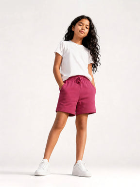 Pink Knitted Shorts