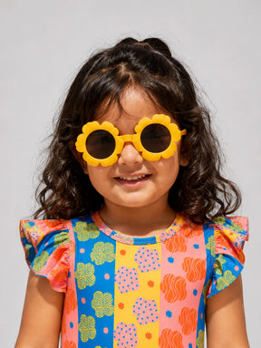 Abstract Daisy Swimsuit