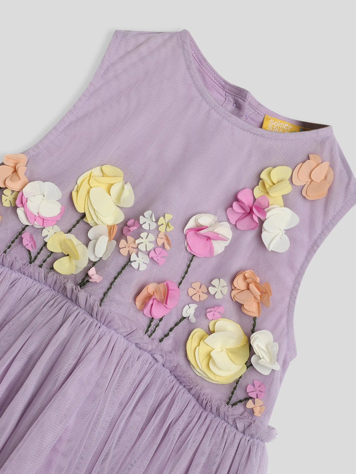 3D Floral Tulle Dress Somersault