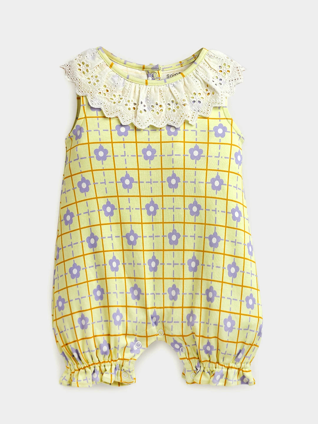 Blossom Printed Cotton Romper