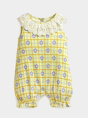 Blossom Printed Cotton Romper