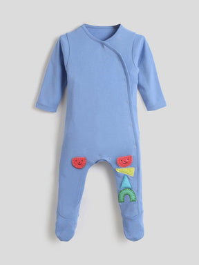 Funny Shapes Footed Cotton Sleepsuit